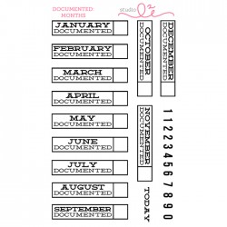 Studio L2E DOCUMENTED MONTHS stamp set